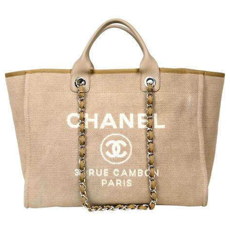 beige chanel tote bag|Chanel medium tote bag.